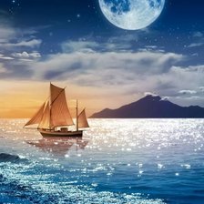 Схема вышивки «Paesaggio mare»