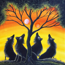 Схема вышивки «Стая»