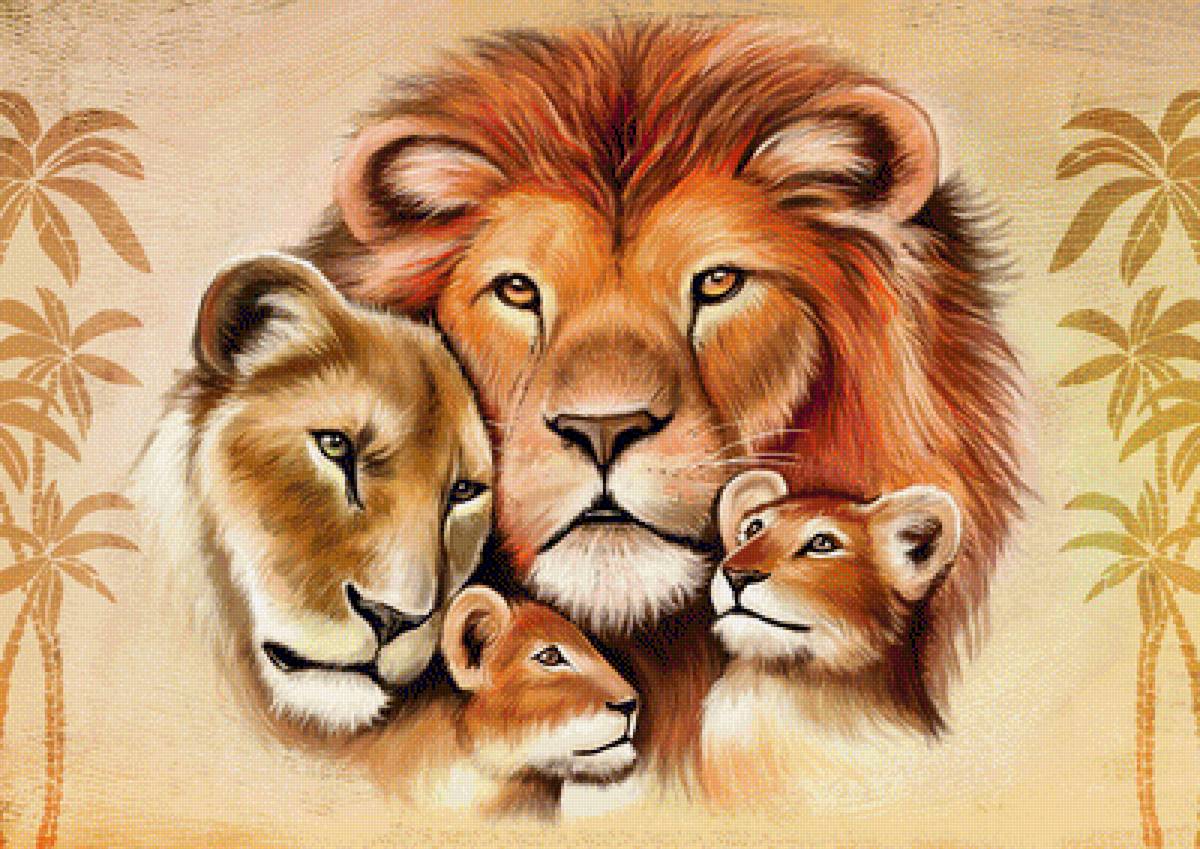 Львиная семья - предпросмотр