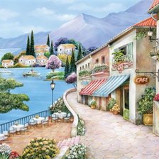 Схема вышивки «Paesaggio»