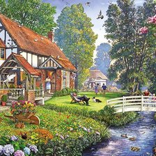 Схема вышивки «Пейзаж»