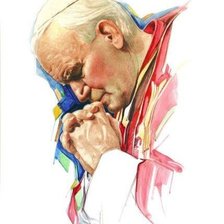 Схема вышивки «Giovanni Paolo II»