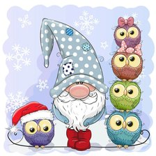 Схема вышивки «гномик»