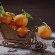 Схема вышивки «Мандарины»