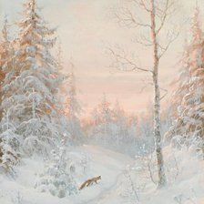 Схема вышивки «В ЗИМНЕМ ЛЕСУ»