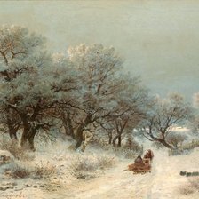 Схема вышивки «ЗИМНИЙ ПЕЙЗАЖ»