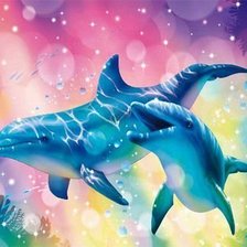 Схема вышивки «delfini»