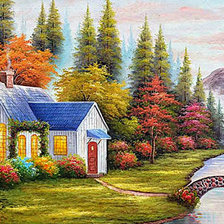 Схема вышивки «Пейзаж»