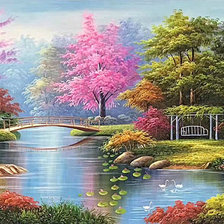 Схема вышивки «Пейзаж»