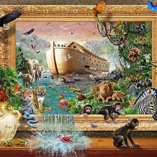 Схема вышивки «ноев ковчег»