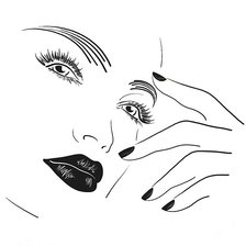 Схема вышивки «Девушка»