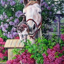 Схема вышивки «Друзья»