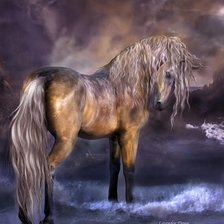 Схема вышивки «ЛОШАДЬ»