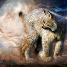 Схема вышивки «РЫСЬ»