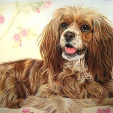 Схема вышивки «собака»