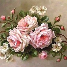 Схема вышивки «цветы»