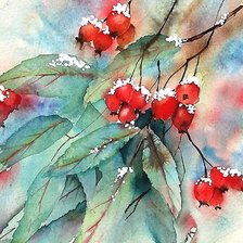 Схема вышивки «акварель»