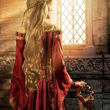 Схема вышивки «Леди в красном»