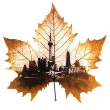 Схема вышивки «осень в городе»