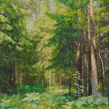 Схема вышивки «пейзаж»