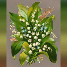 Схема вышивки «Ландыши»