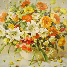 Схема вышивки «БУКЕТ ЦВЕТОВ»