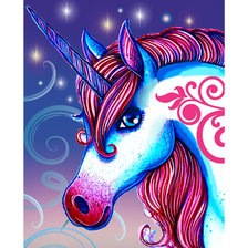 Схема вышивки «единорог»