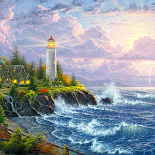 Схема вышивки «Маяк»