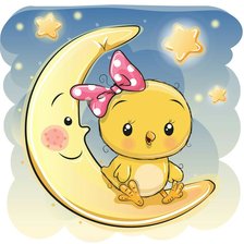 Схема вышивки «на луне»