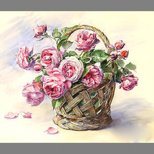 Схема вышивки «Серия "Розы". Акварель»