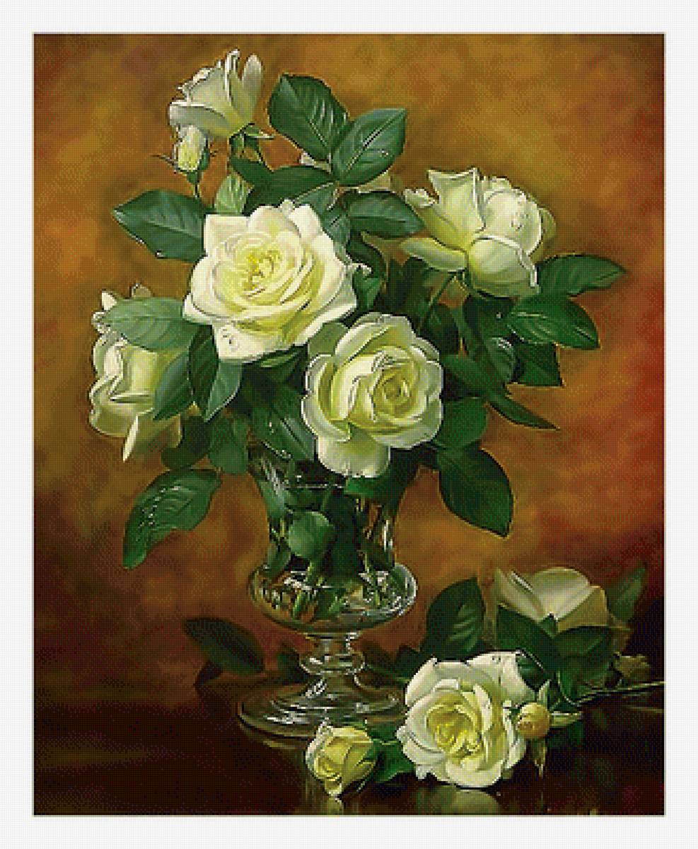 Серия "Букет". Розы - флора, розы, букет, цветы - предпросмотр