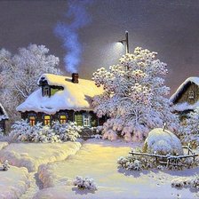 Схема вышивки «Зимние сумерки»