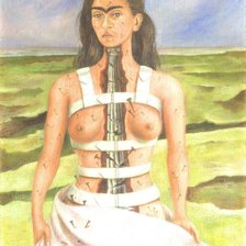 Схема вышивки «Сломанный столб Фриды Кало»