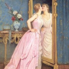 Схема вышивки «Девушка»