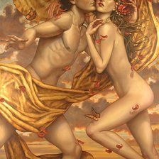 Схема вышивки «Он и она»