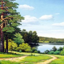 Схема вышивки «Пейзаж»