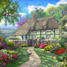 Схема вышивки «Домик»