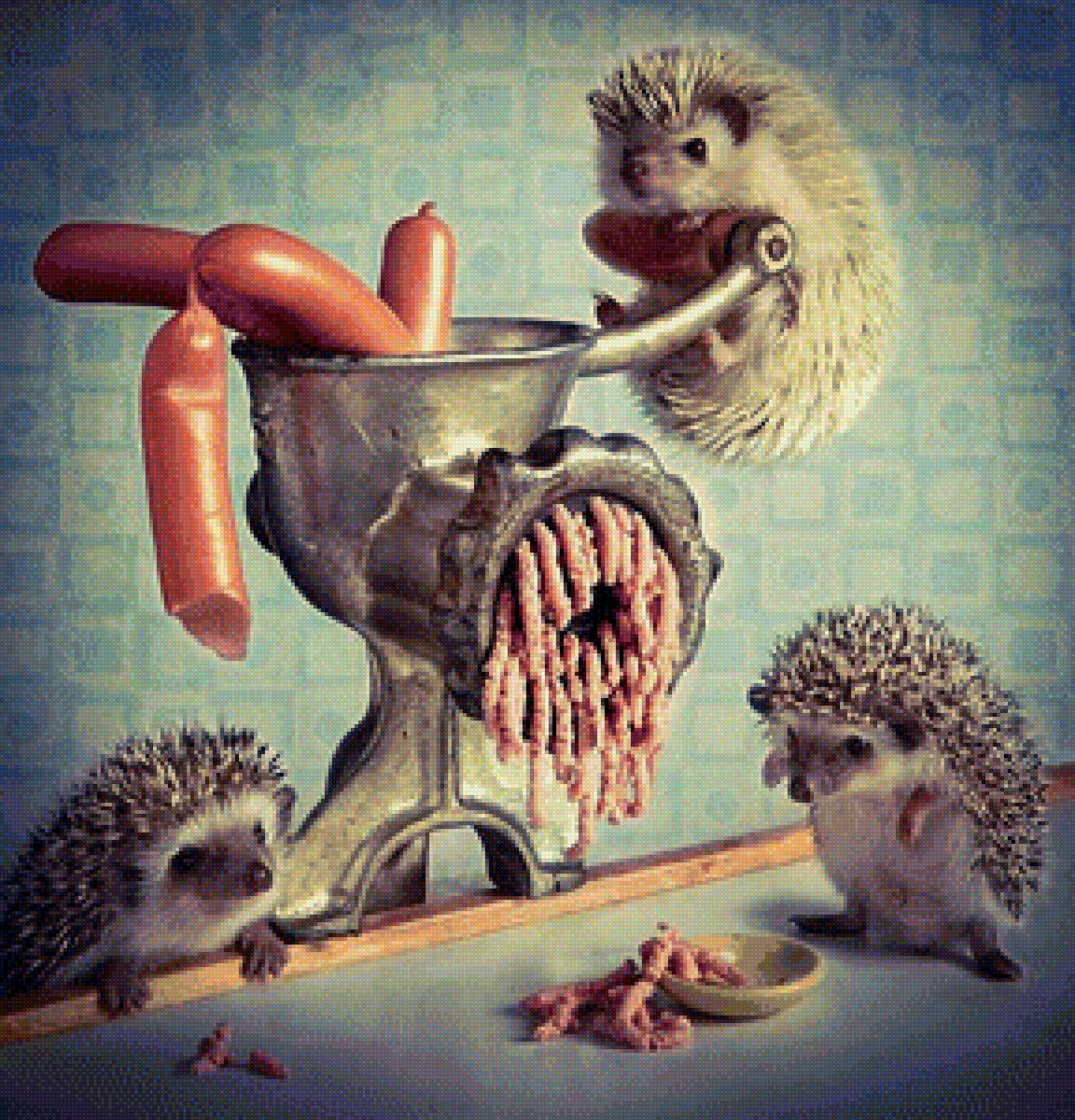 Тайная жизнь ёжиков - ежик кухня - предпросмотр