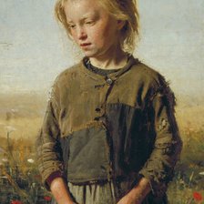 Схема вышивки «Илья Репин "Нищая"»