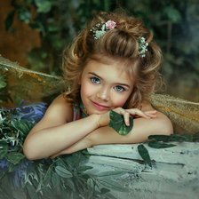 Схема вышивки «Девочка»