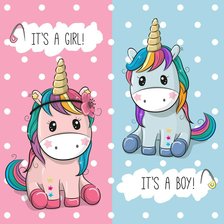 Схема вышивки «единороги»