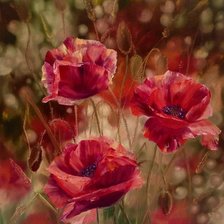 Схема вышивки «цветы»