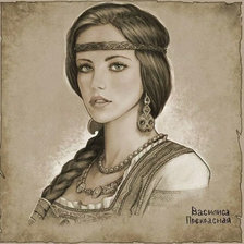 Схема вышивки «Василиса прекрасная»