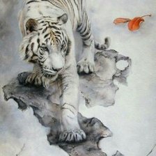 Схема вышивки «Тигр»