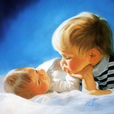 Схема вышивки «Мальчики»