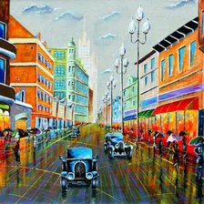 Схема вышивки «Город»