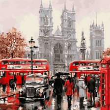 Схема вышивки «Город»