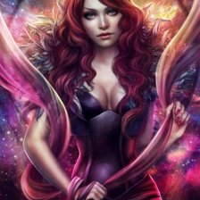 Схема вышивки «Фиолетовая»