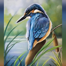 Схема вышивки «Птичка»