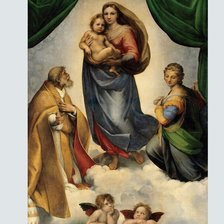 Схема вышивки «Сикстинская мадонна - Рафаэль Санти (1483-1520)»